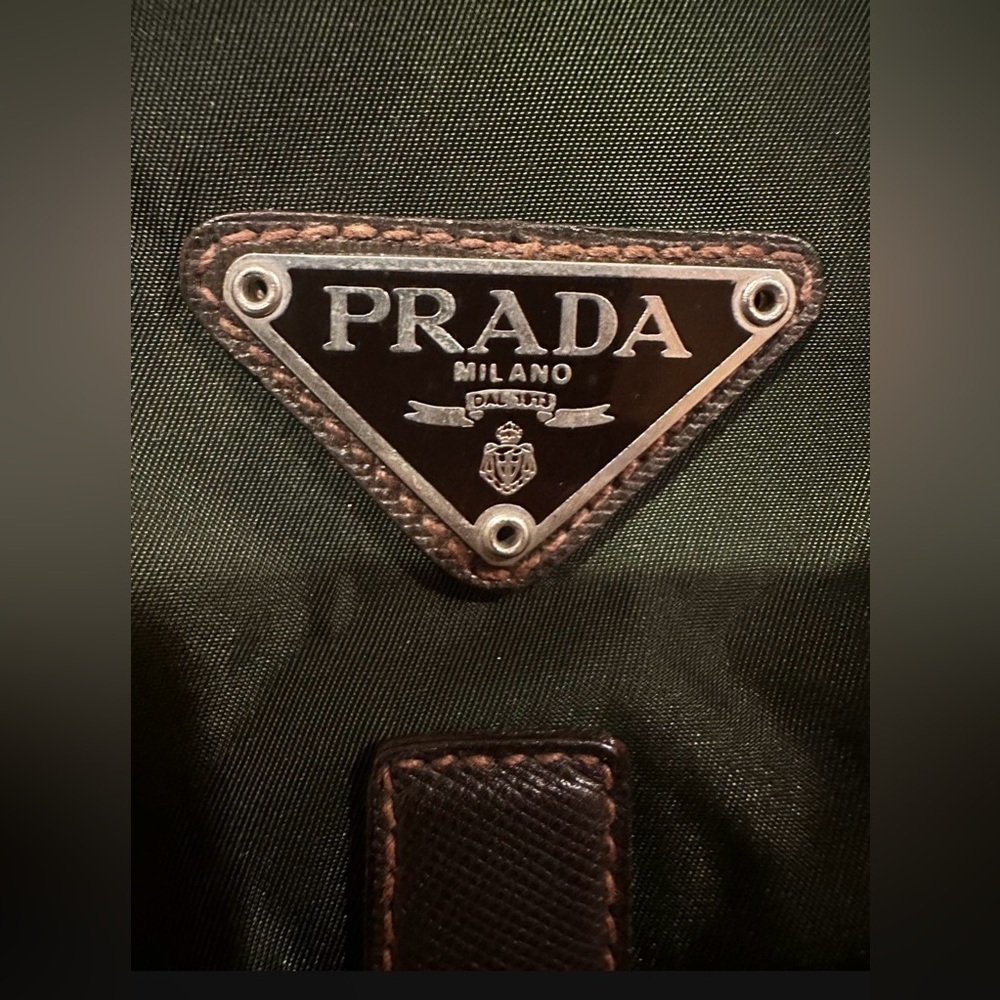 Prada Olive Green Men's Backpack - Picture 2 of 12